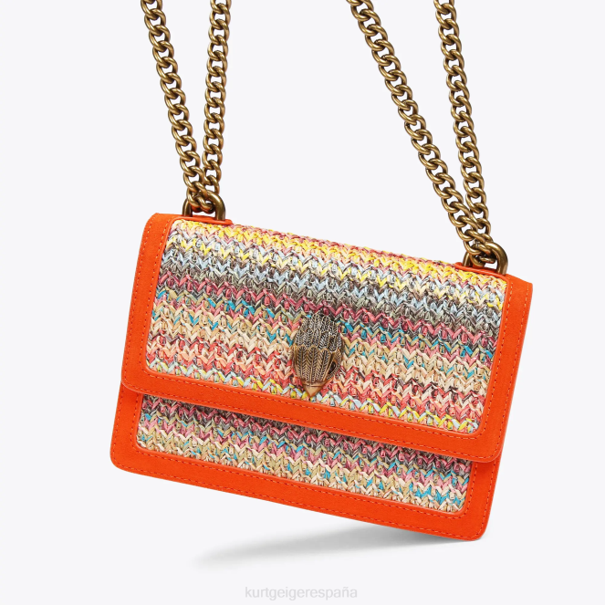 Kurt Geiger mujer bandolera pequeña london shoreditch 2LPR113 | bolsas naranja